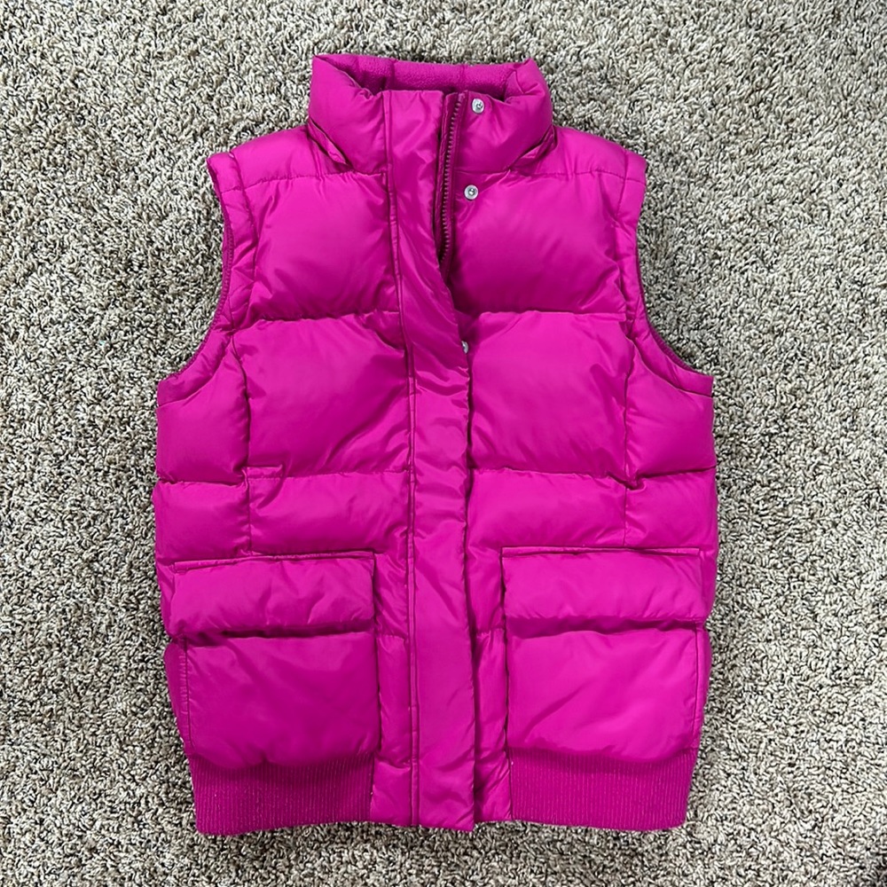 Gap puffer vest w/ removable hood